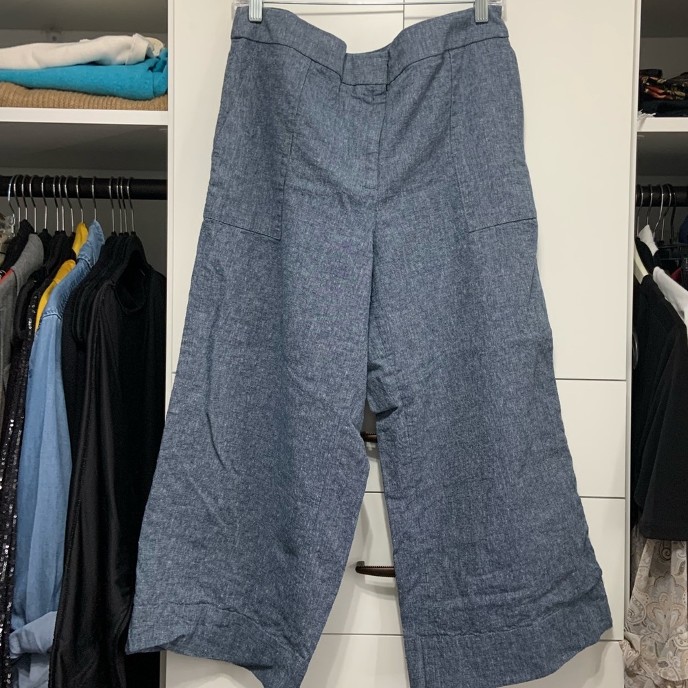 Ann Taylor Factory culot pants in light blue